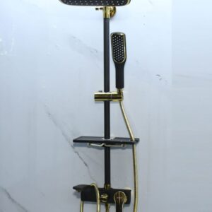 Brimix shower raiser black and gold