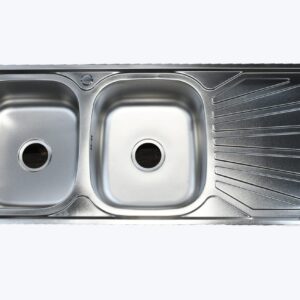 Double Bowl Single Drain kitchen Sink