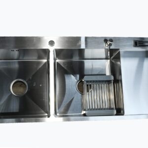 Heavy Duty Double Bowl Single Drain Sink