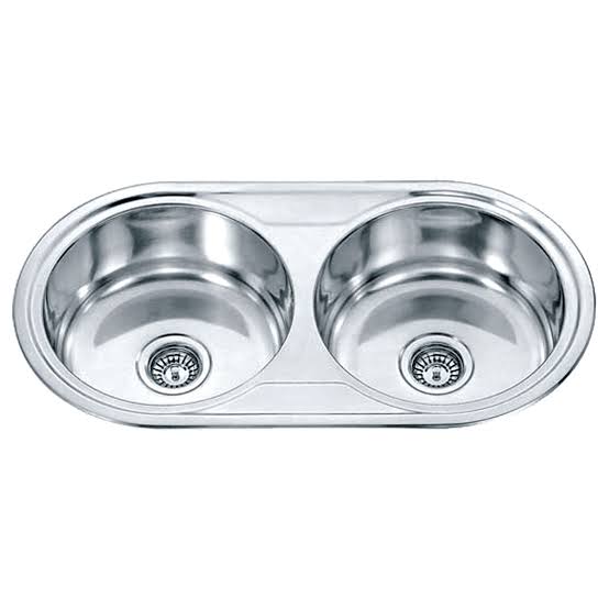Round Double Bowl Kitchen Sink