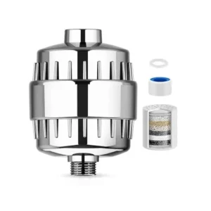 Hoscec Plumbing Services supplies and installs the Shower Head Water Filter/Softener, an innovative bathroom accessory designed to improve water quality and enhance your showering experience. This advanced filter helps reduce impurities, chlorine, sediments, and other contaminants commonly found in water, providing cleaner and softer water for daily use.