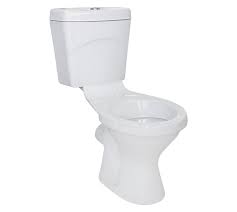 Top Flush Close Couple Toilet White